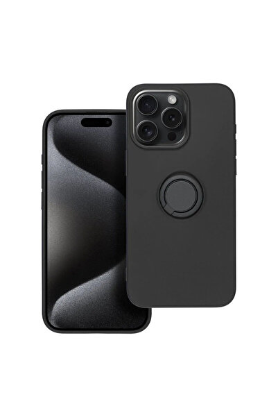 Optim Solution Husa din silicon pentru Apple iPhone 15 Pro si Microfibra, Rin...