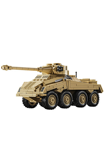 Choice 426Pcs WW2 Military Army Soldiers World War 2 Sd.Kfz.234 Heavy Armored Vehicle Model Building Blocks