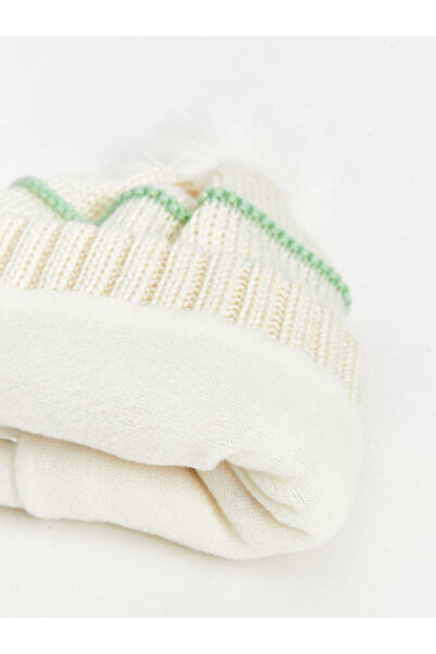 LC Waikiki Lw - Baby Girl Beret with Pompom Detail