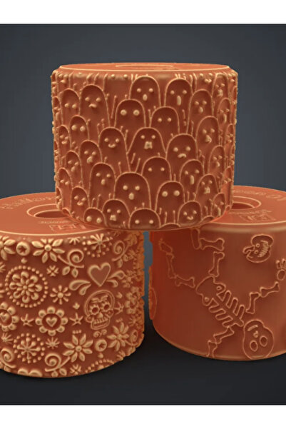 3-Piece Halloween Pattern Roll Set