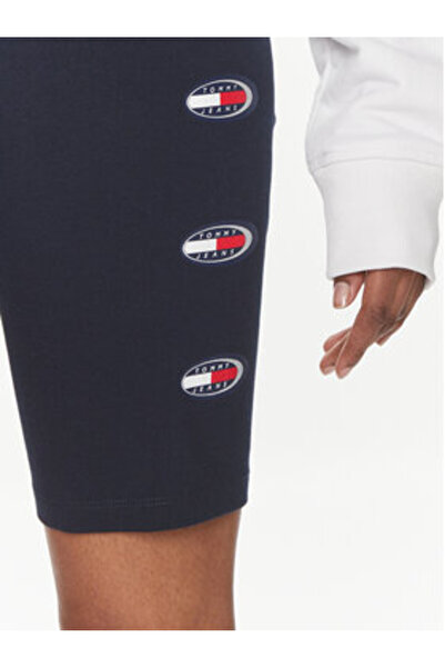 Tommy Jeans Tricou ciclism pentru femei DW0DW18129 albastru