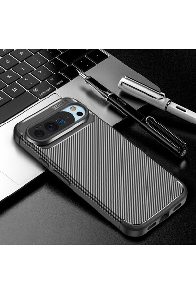 Optim Solution Θήκη RebellionPro Carbon για Google Pixel 10 / 10 Pro, Αντικραδασμική, Μαύρη