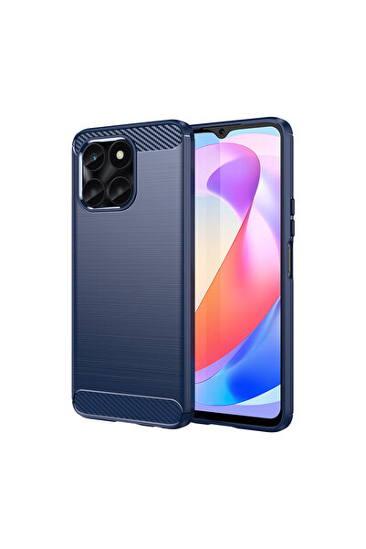 Optim Solution Husa Carbon Resistance pentru Honor X6a, Anti-Soc, Albastru