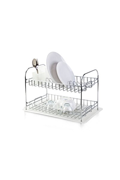 SHOPIENS Ράφι κουζίνας για πιάτα, KB 007, 31 x 47 x 32 cm + Δίσκος + Θήκη για...