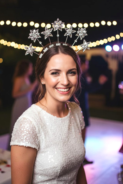 BearPear Crystal Taşlı Yıldızlı Kutlama Özel Gün Parti Taç