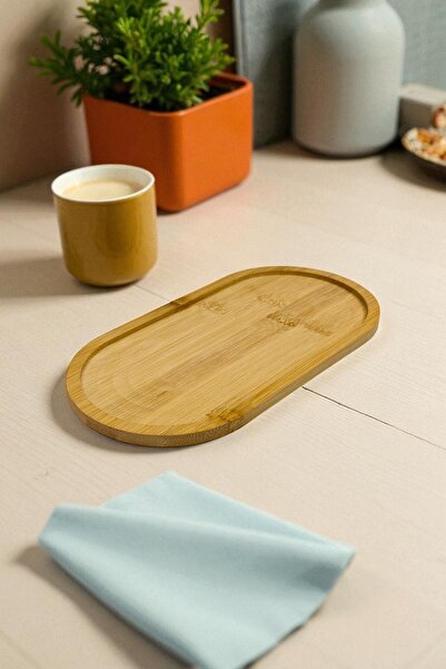 Kitchen Way Bamboo Oval Oil Pot Base 23 cm Kw-150