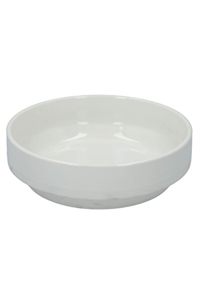 Bien Servi وعاء سلطة بورسلين أبيض 21 سم