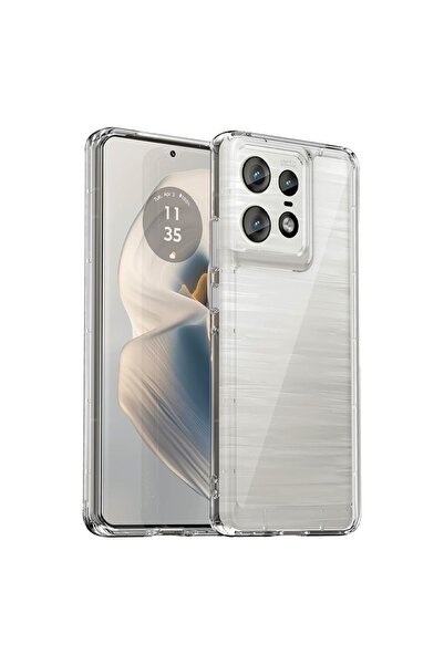 Optim Solution Husa TPU High Clear pentru Motorola Edge 50 Pro, Diamond Desig...