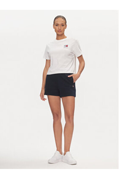 Tommy Jeans Pantaloni scurți sport pentru femei DW0DW17772 albaștri