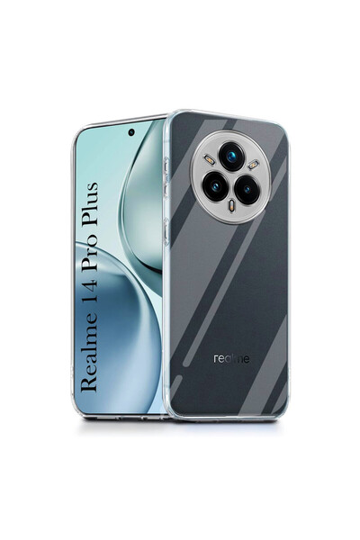 Optim Solution High Clear TPU Case for Realme 14 Pro+ Plus, Diamond Design, Transparent