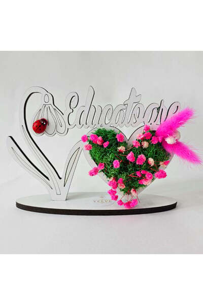 velve Ornament din lemn Draw Me,tematica individuala (Educatoare), buburuza r...