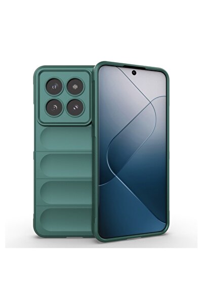 Optim Solution Θήκη Buffer με Μικροΐνες για Xiaomi 15, Εύκαμπτη TPU, Πράσινη