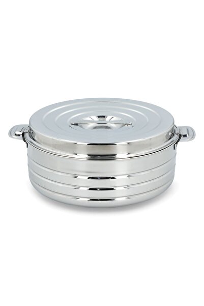 Bien Servi وعاء ساخن ملكي جديد عالي الجودة وسهل التنظيف فضي 1 لتر