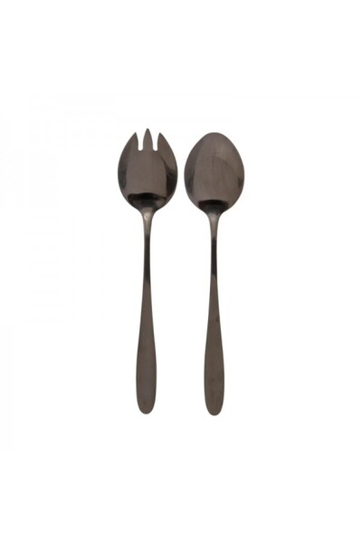 Secret de Gourmet Salad fork and spoon set, Shadow, 24 cm