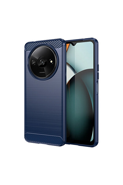 Optim Solution Husa Carbon Resistance pentru Xiaomi Redmi A3, Anti-Soc, Albastru