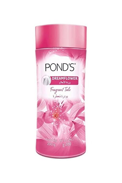 Ponds بودرة التلك بوندز دريم فلاور برائحة زنبق وردي 200 جرام