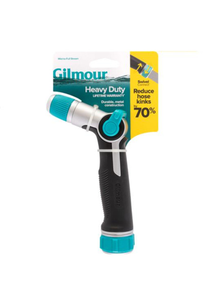 Gilmour فوهة خرطوم مسدس التحكم بالإبهام شديدة التحمل مع وصلة دوارة