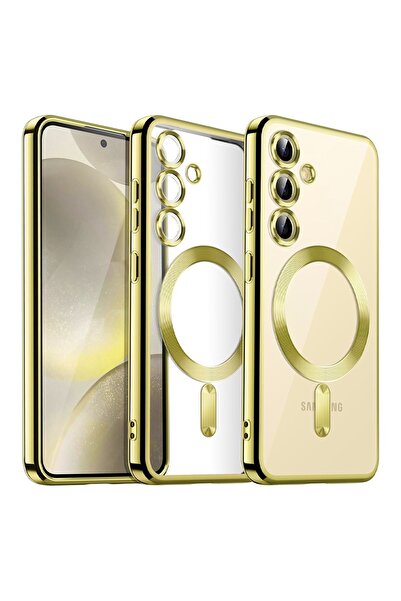 Optim Solution Husa de Protectie JJstone MagSafe pentru Samsung Galaxy A35, Metallic Detailing, Auriu