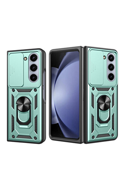 Optim Solution Husa Shutter Armor Ring Lens Cover pentru Samsung Galaxy Z Fol...