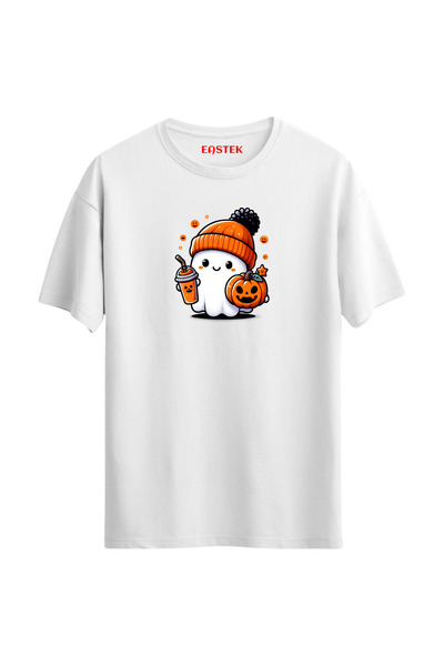 Eastek تي شيرت مضحك بطباعة شبح اليقطين للهالوين، تي شيرت رجالي، تي شيرت نسائي...