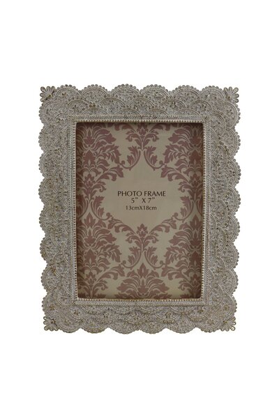 SHOPIENS Ramă foto AK1523213B, dreptunghiulară, 18 x 13 cm, patină aurie, polirășină