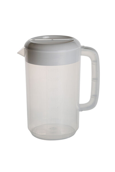 Raki Carafa gradata 5l cu capac alb RAKI, 25x19xh29cm, plastic, transparenta