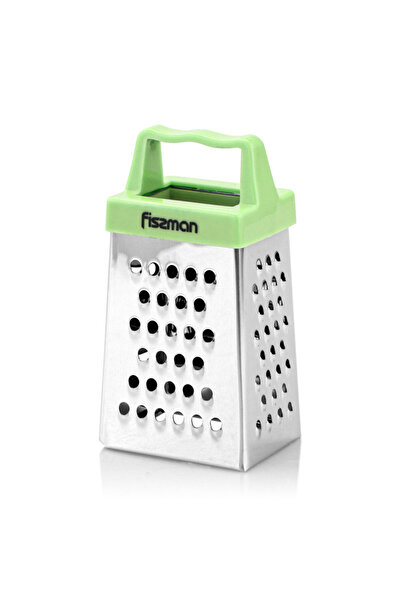 Fissman 3-Sided MINI Grater 3inch, Multifunctional Handheld Cheese Peel Ref Magnet Green