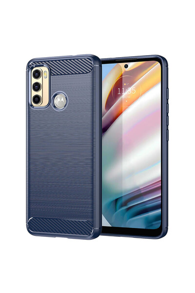 Optim Solution Husa Carbon Resistance pentru Motorola Moto G60, Anti-Soc, Alb...