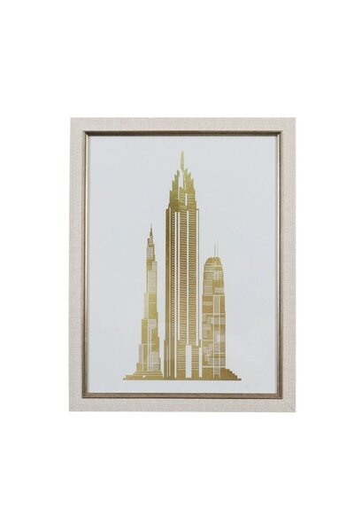 SHOPIENS Ramă foto 1280-D-A 407 S 2, Dreptunghiulară, 30 x 40 cm, Bej, MDF