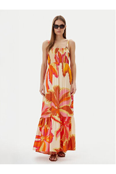 MAAJİ Γυναικείο Καλοκαιρινό Φόρεμα PT2707CLD001 Πορτοκαλί