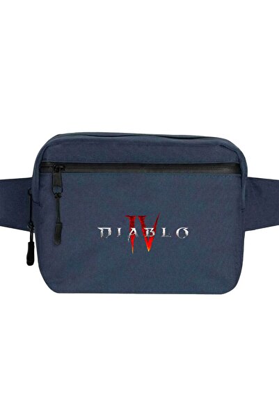CrowsGate Geantă de talie Diablo IV Logo Culoare bleumarin