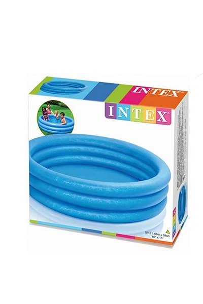 Generic حوض سباحة قابل للنفخ باللون الأزرق الكريستالي