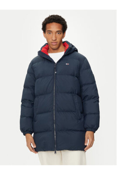 Tommy Jeans Geacă de puf pentru bărbați DM0DM20466 Albastră