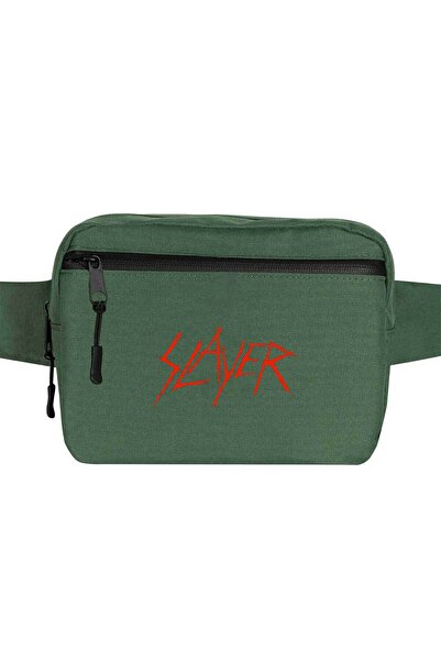 CrowsGate Geantă de talie cu logo Slayer Culoare verde