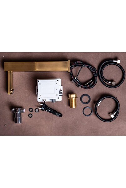 Trendy's Βρύση νιπτήρα με αισθητήρα, επαγγελματική, τοποθέτηση σε πάγκο, αντίκα μπρούντζος