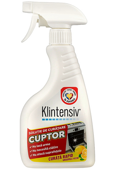 KLINTENSIV Soluție Curățare Cuptor 500 ml – Degresare Puternică, Îndepărtează...