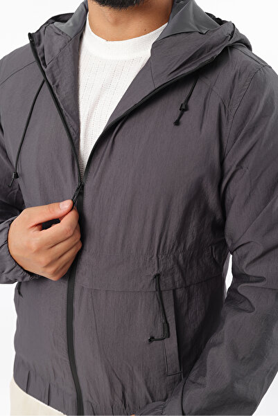 Rodrigo Men's Sports Seasonal Lined Hooded Waterproof Windproof Raincoat