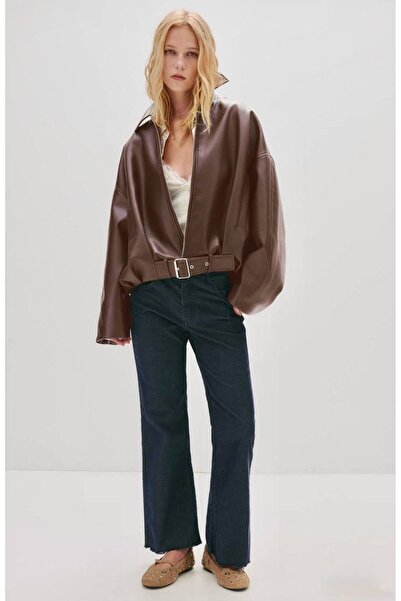 BASEL.CO Преміум-пояс Детальна шкіряна куртка