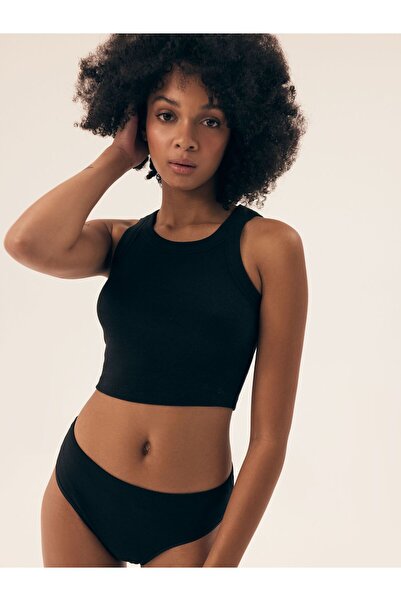 Henderson Women's Classic Crop Tank Top Undershirt Camisole Ribbed Viscose Cotton Elastane | Nohi