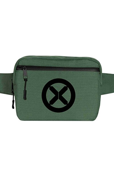 CrowsGate Geantă de talie cu logo X Men Culoare verde