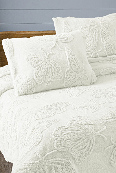 My Catherine Butterfly Patterned Double Soft Wellsoft Blanket / Bedspread 230X250Cm |   Without Pillow