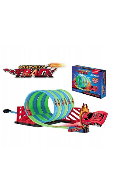 Generic مضمار سباق للسيارات مع قاذفة سيارات