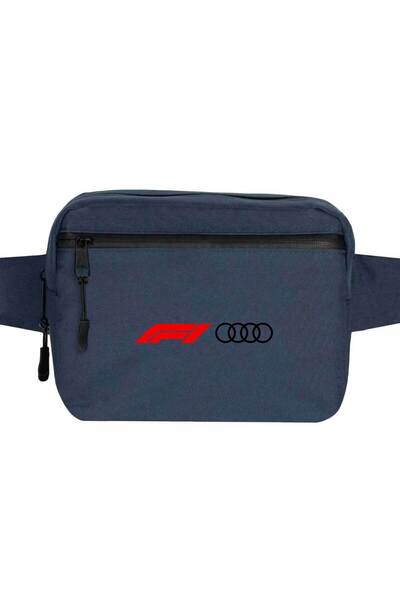 CrowsGate Geantă de talie cu logo F1 Audi Culoare bleumarin