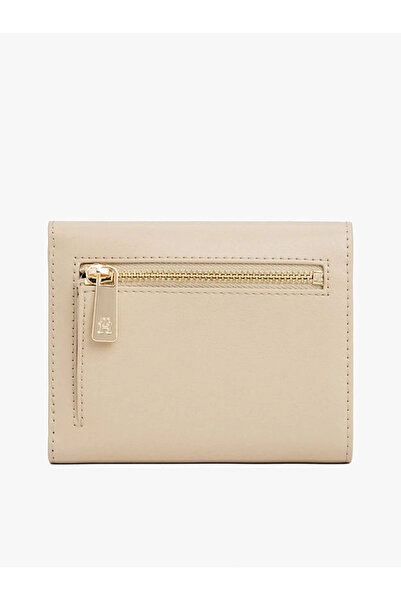 Tommy Hilfiger Th Icon Three Fold Women's White Wallet Aw0Aw17737Rbt