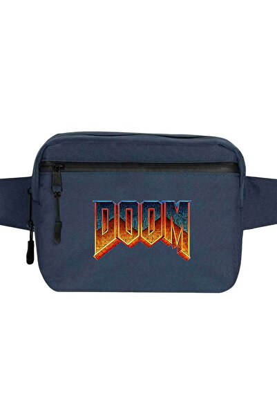 CrowsGate حقيبة خصر من دوم فينتيج باللون الأزرق الداكن