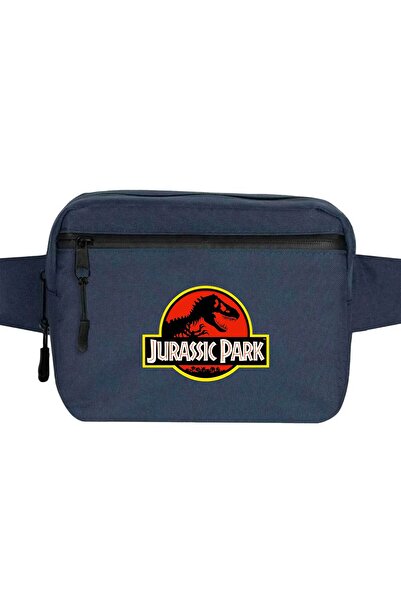 CrowsGate حقيبة خصر كلاسيكية من جوراسيك بارك باللون الأزرق الداكن