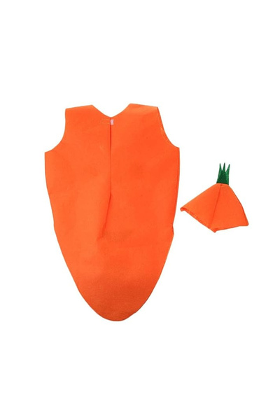 KidMania Costum de morcov cu legumă, portocaliu, pentru copii, mărime universală 3 ani + Universal