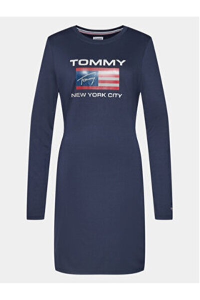 Tommy Jeans Rochie de zi cu zi pentru femei DW0DW15889 Albastră