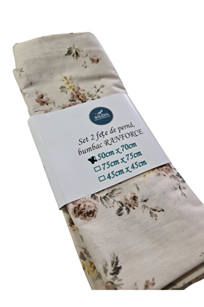 Solena Set of 2 cotton pillowcases Ranforce