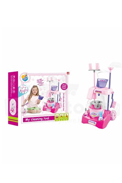 Generic مجموعة المكنسة الكهربائية لعربة التنظيف للأطفال